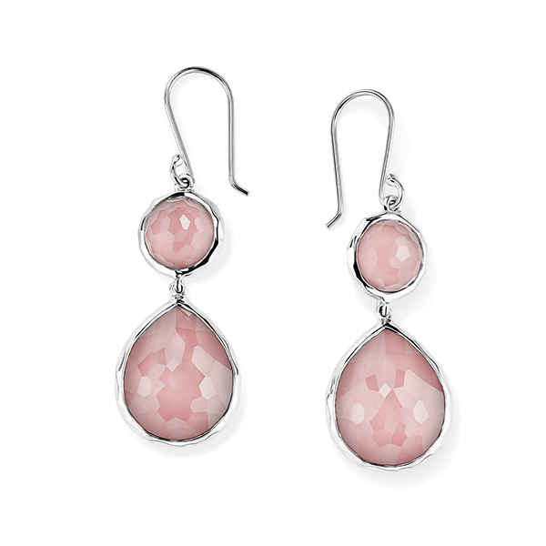 IPPOLITA Rock Candy Sterling Silver Double Drop Pink Shell Earrings